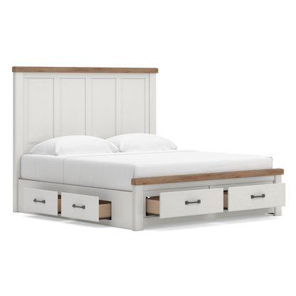 Ashley Savonport Panel Triple Storage Bed