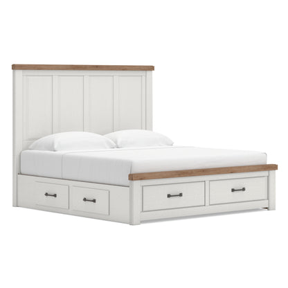 Ashley Savonport Panel Triple Storage Bed