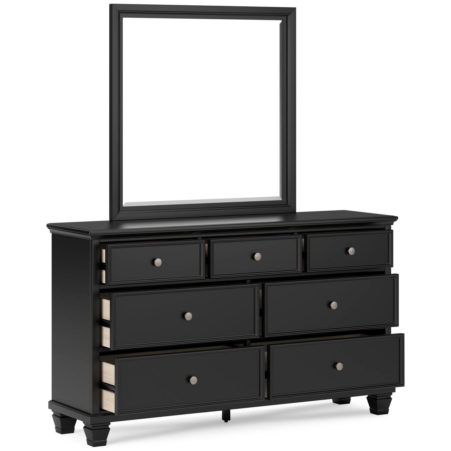 Lanolee 7 Drawer Dresser and Mirror