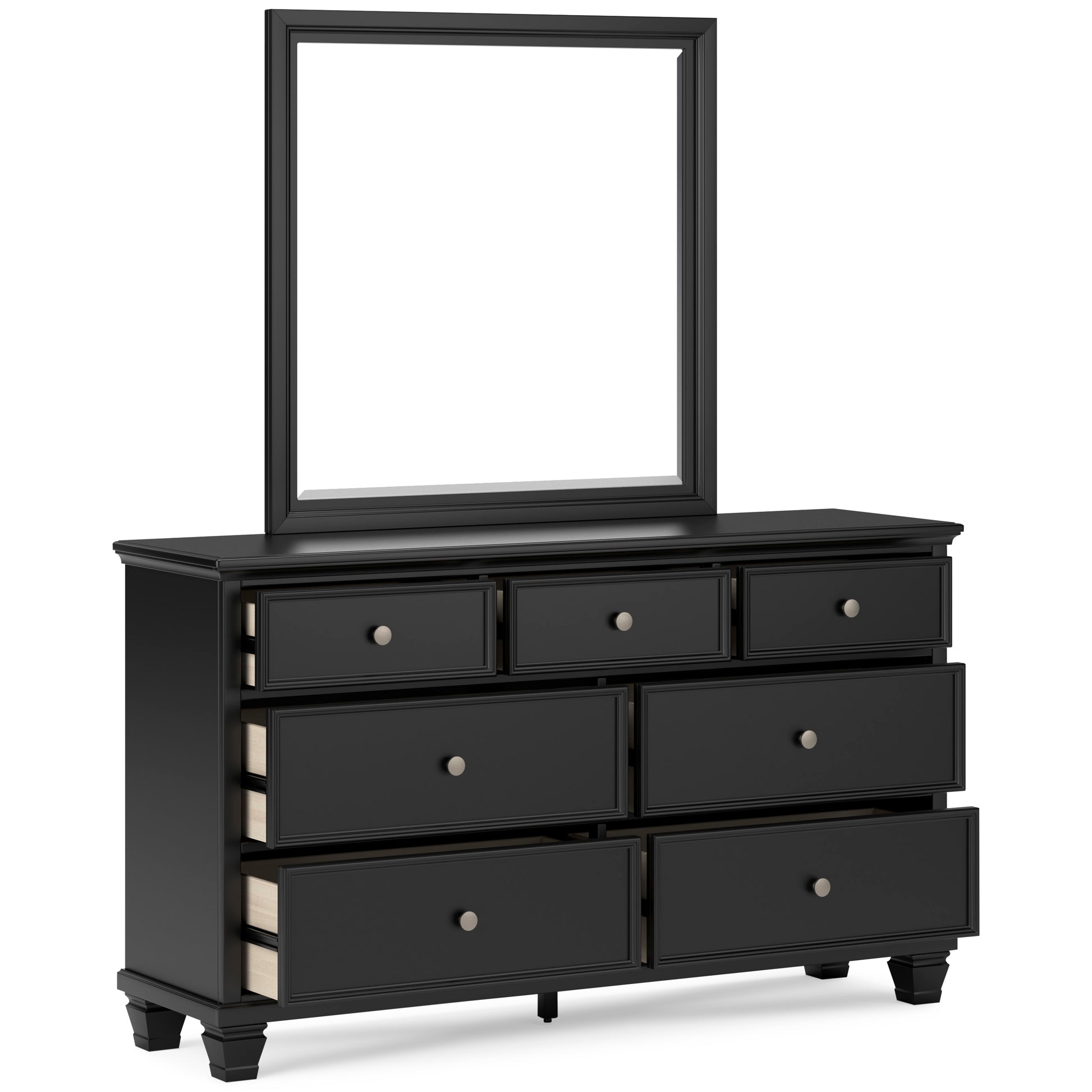 Lanolee 7 Drawer Dresser and Mirror