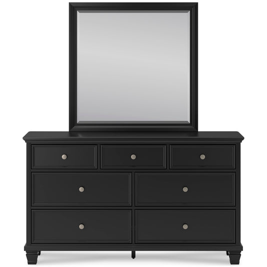 Lanolee 7 Drawer Dresser and Mirror
