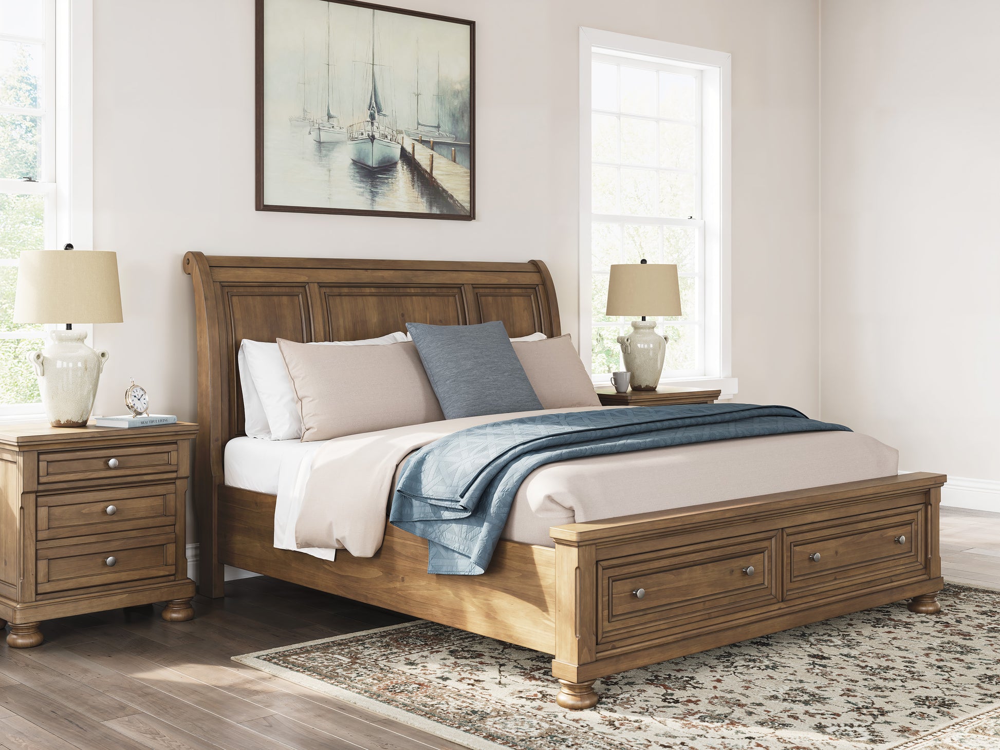 Vandenmore Storage Sleigh Bed