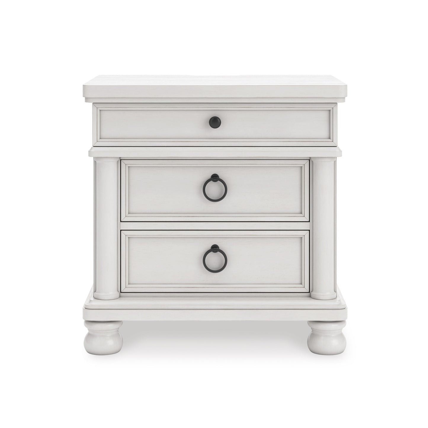 Chadworth Three Drawer Night Stand Antique White