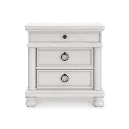 Chadworth Three Drawer Night Stand Antique White