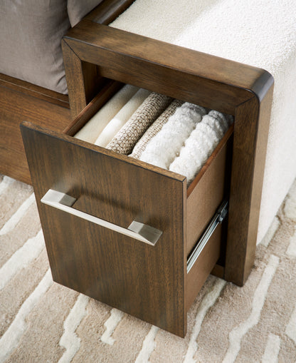 Ashley Marxmore Upholstered Storage Bed