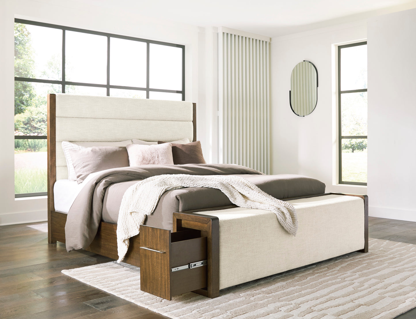 Ashley Marxmore Upholstered Storage Bed