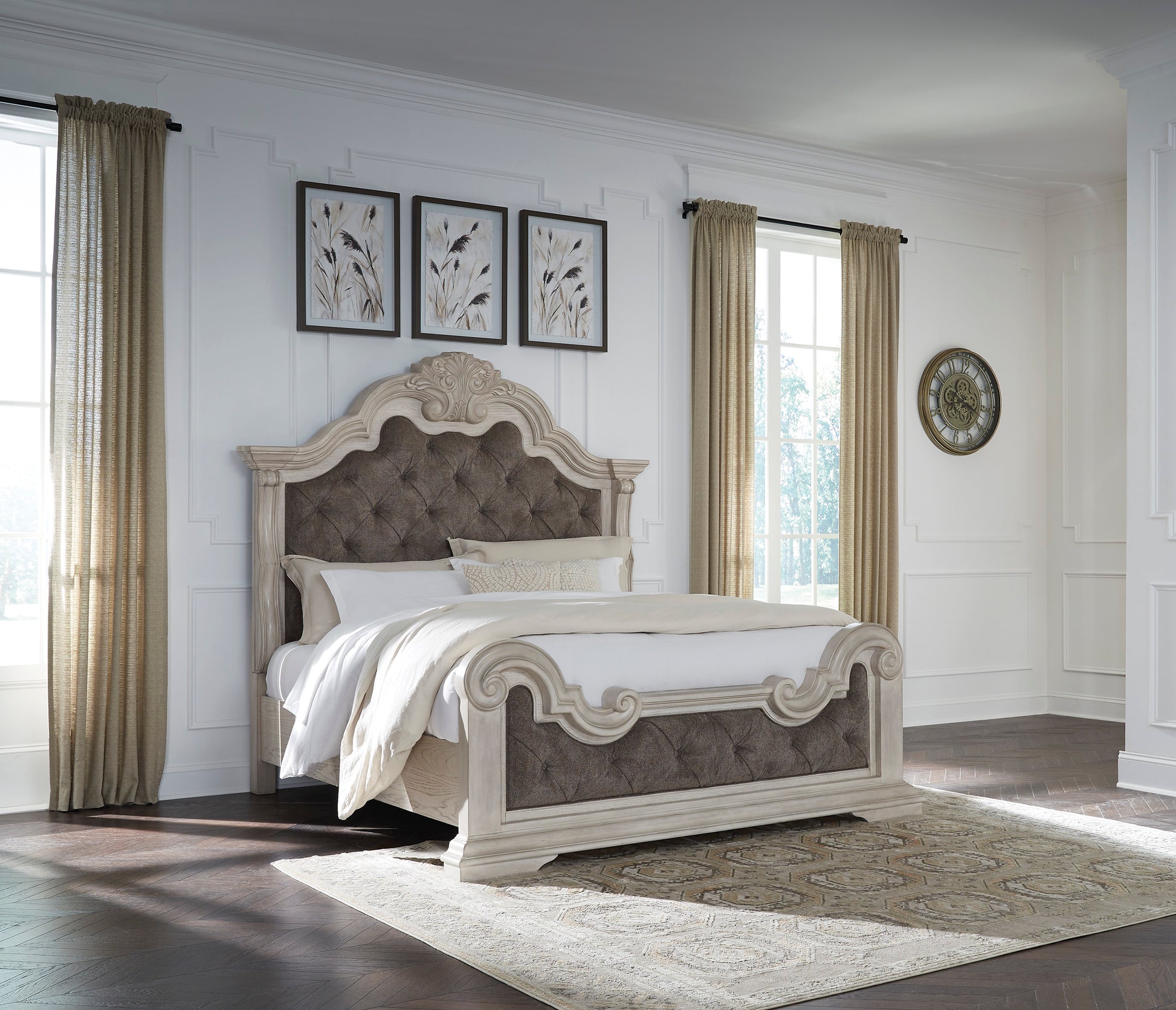 Andonhall Upholstered Panel Bed