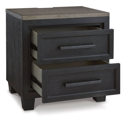 Foyland Two Drawer Night Stand