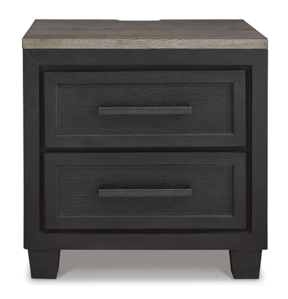 Foyland Two Drawer Night Stand