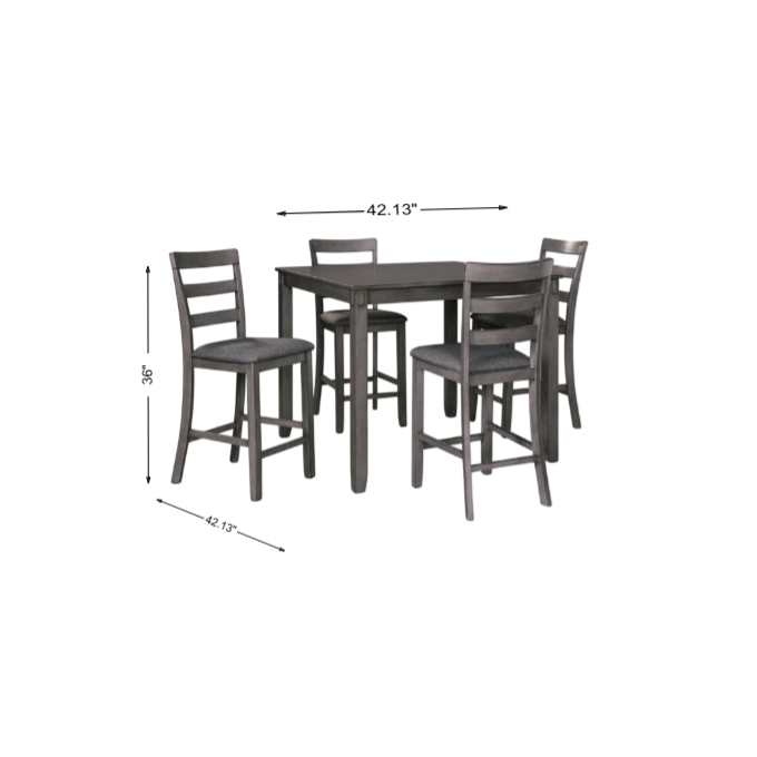 Bridson 5 Piece Counter Dining - Gray