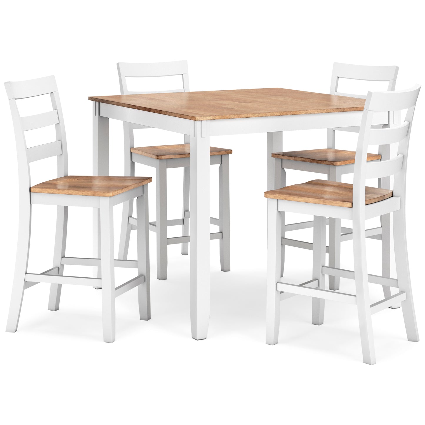 Gesthaven 5-Piece Counter Height Dining Set White