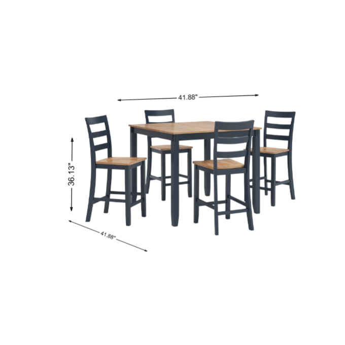 Gesthaven 5-Piece Counter Height Dining Set