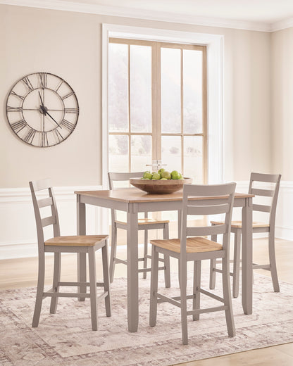 Gesthaven 5-Piece Counter Height Dining Set