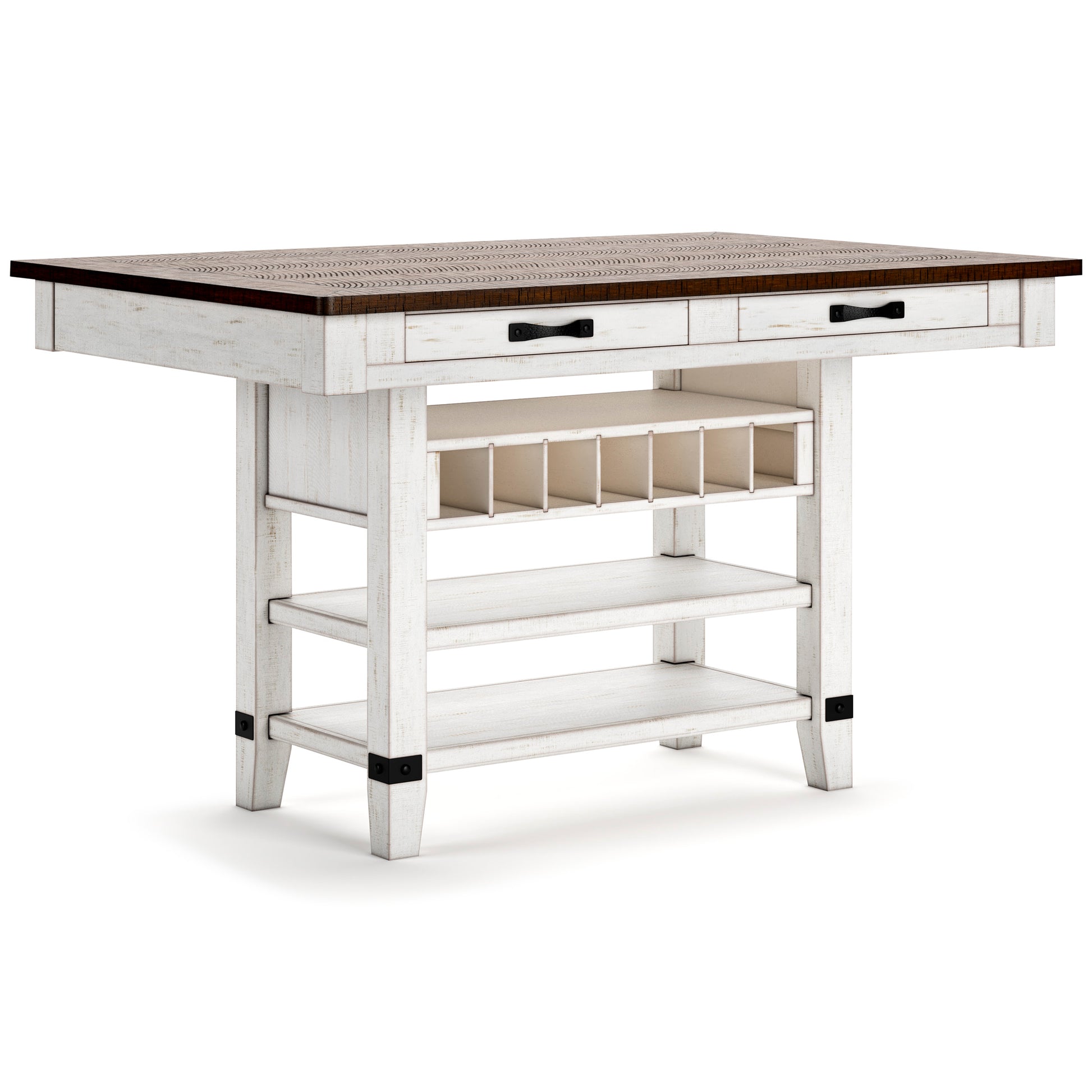 Valebeck Rectangle Counter Height Storage Dining Table