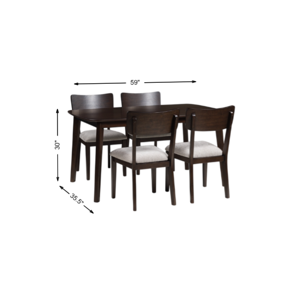 Dantenton 5-Piece Dining Set