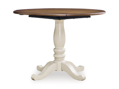 Mellintine Round Drop Leaf Dining Table