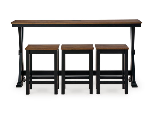 Wildenauer 4-Piece Counter Height Dining Set