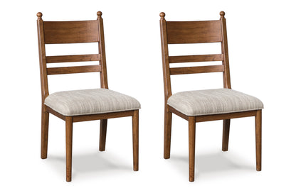 Chadworth Dining Upholstered Side Chair (Set of2) Brown