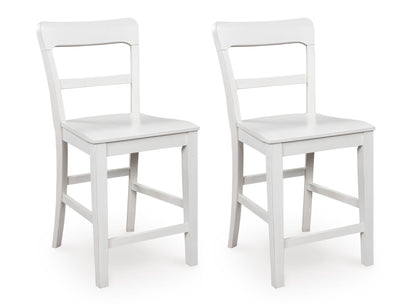 Chadworth Counter Height Barstool (Set of 2) White