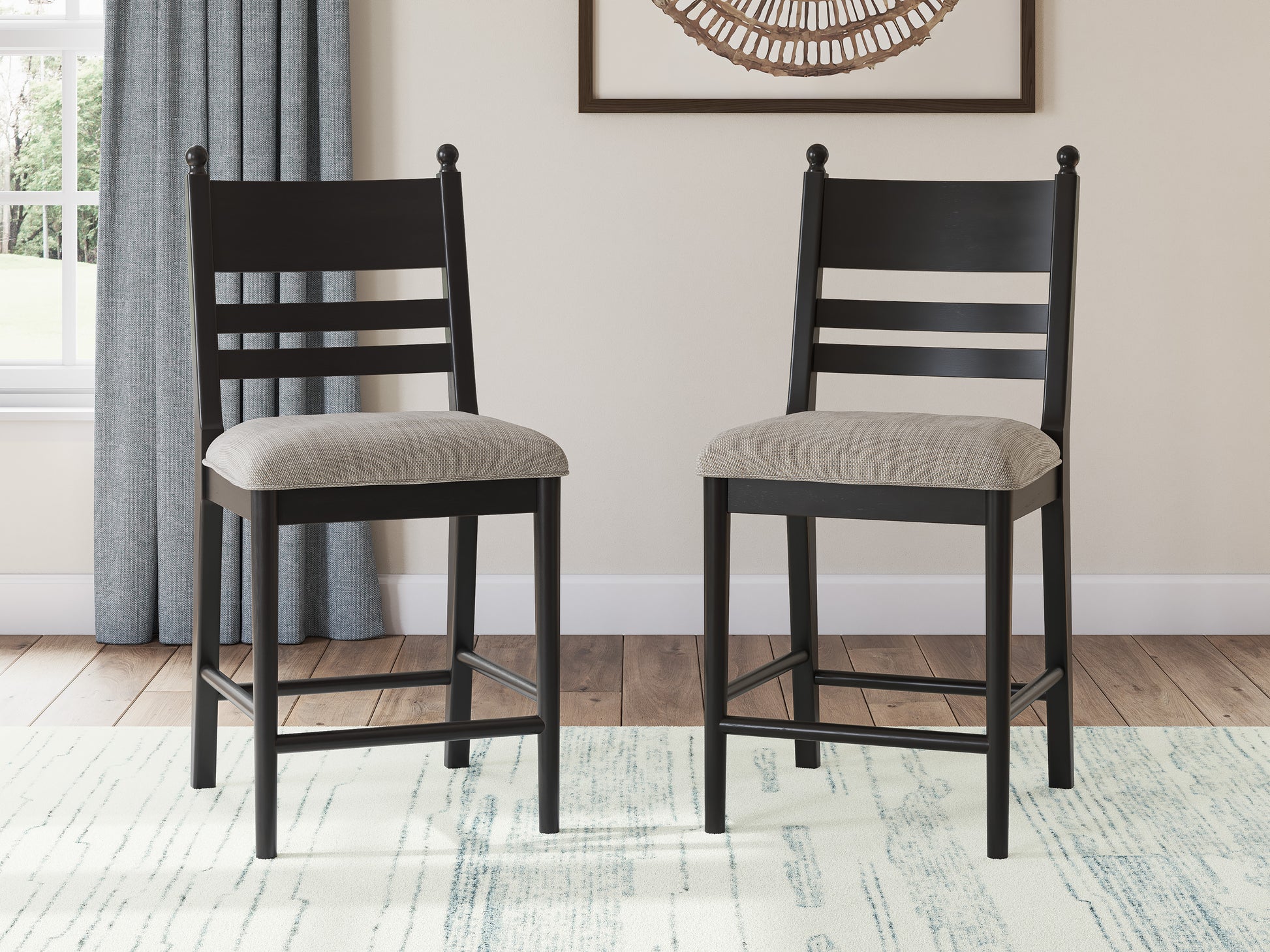 Chadworth Counter Height Upholstered Barstool (Set of 2)