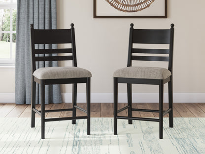 Chadworth Counter Height Upholstered Barstool (Set of 2)