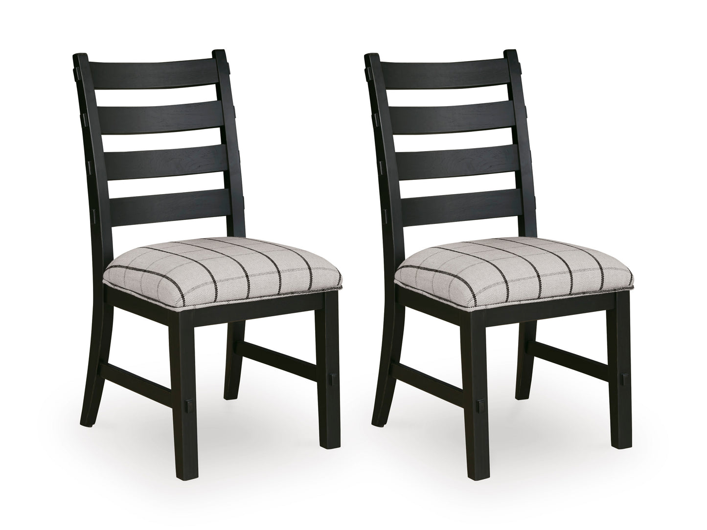 Ridgester Dining Upholstered Side Chair (Set of 2) Black