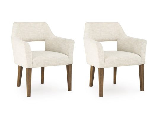 Ashley Marxmore Upholstered Dining Armchairs (Set of 2)