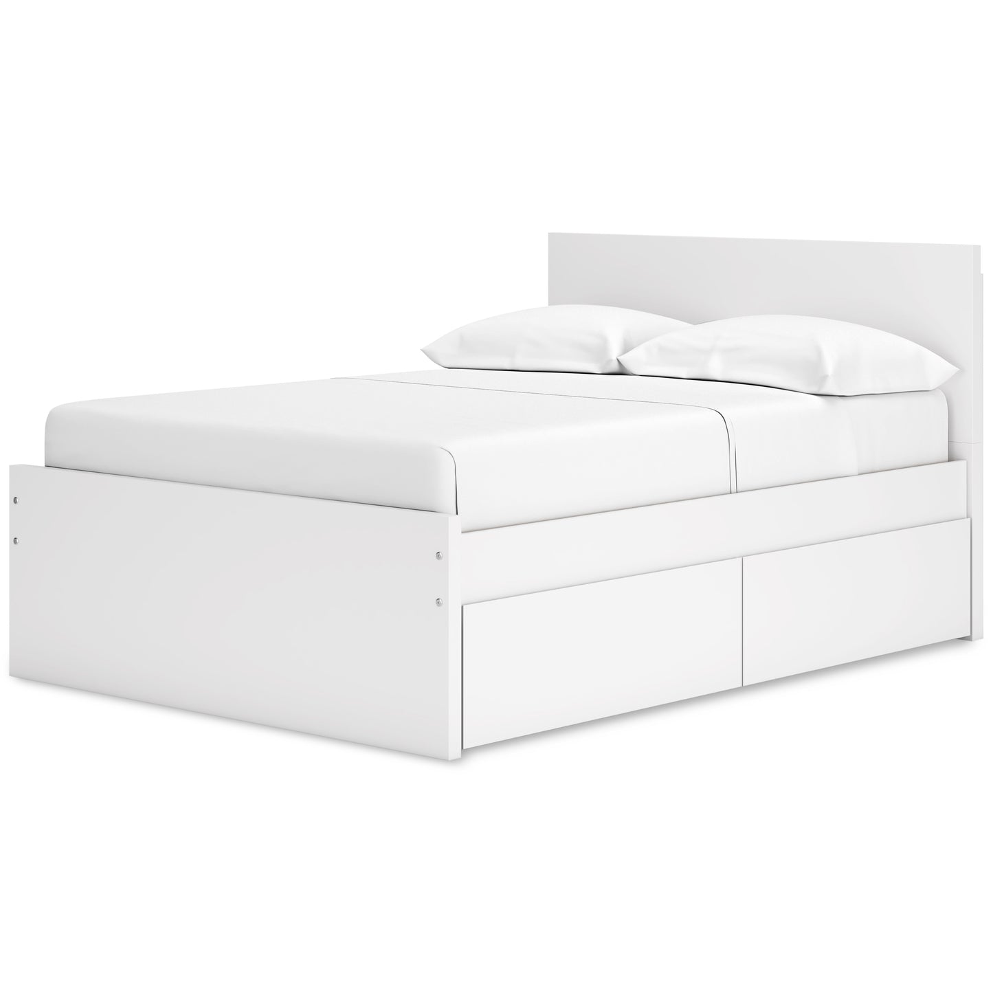 Onita Full Panel Platform Bed with 2 Side Storage