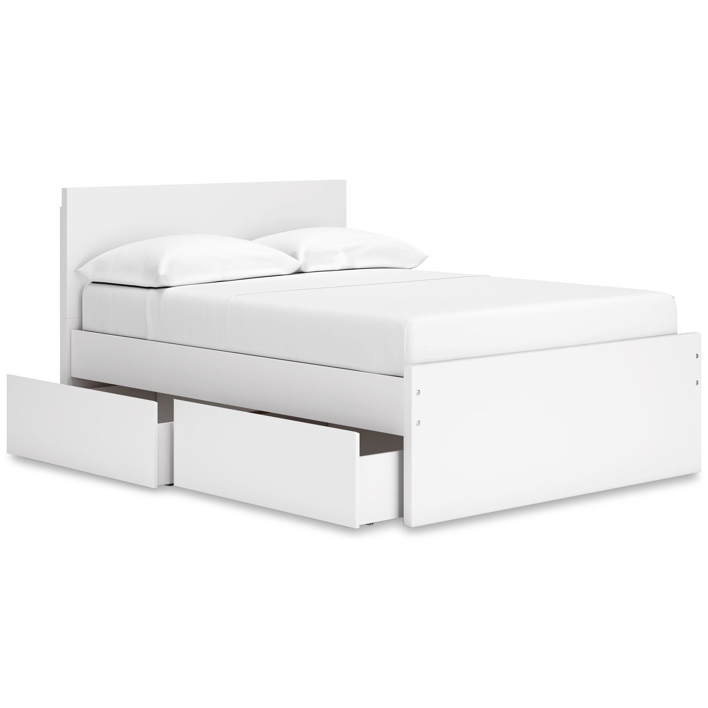 Onita Full Panel Platform Bed with 2 Side Storage