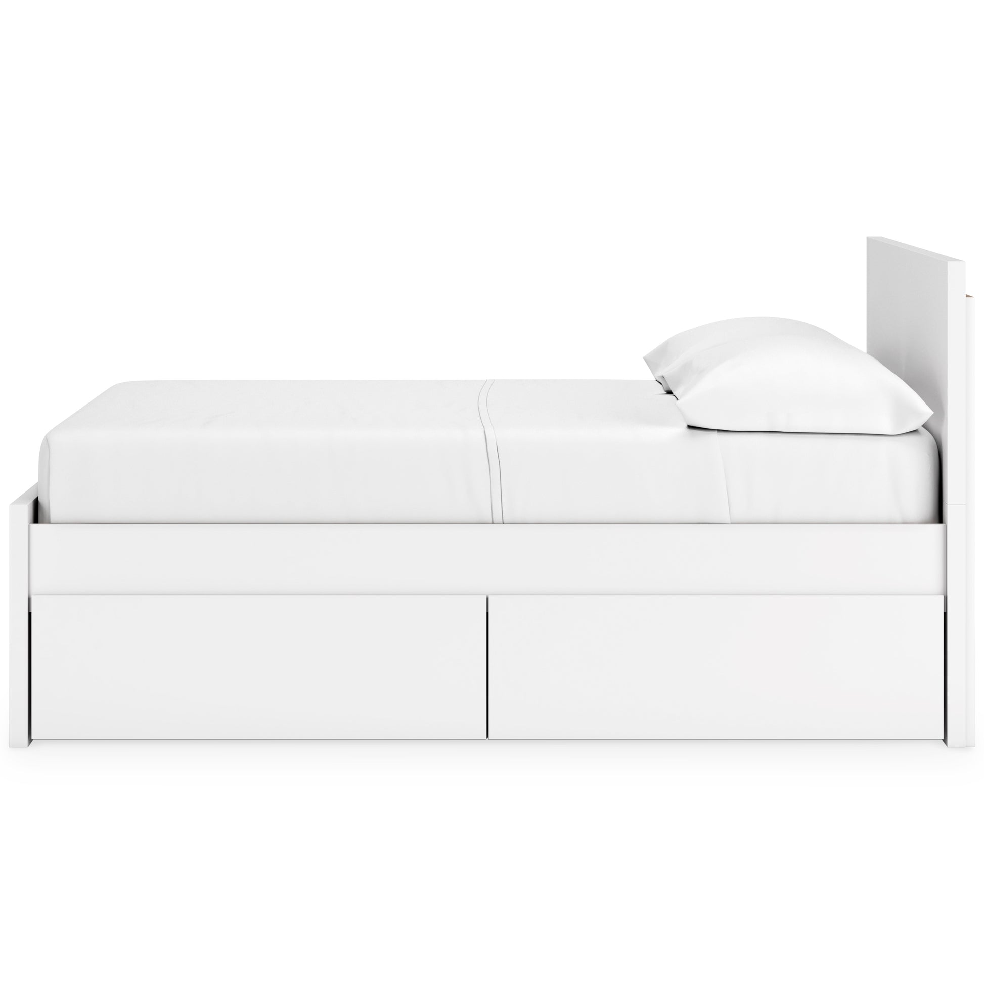 Onita Full Panel Platform Bed with 2 Side Storage