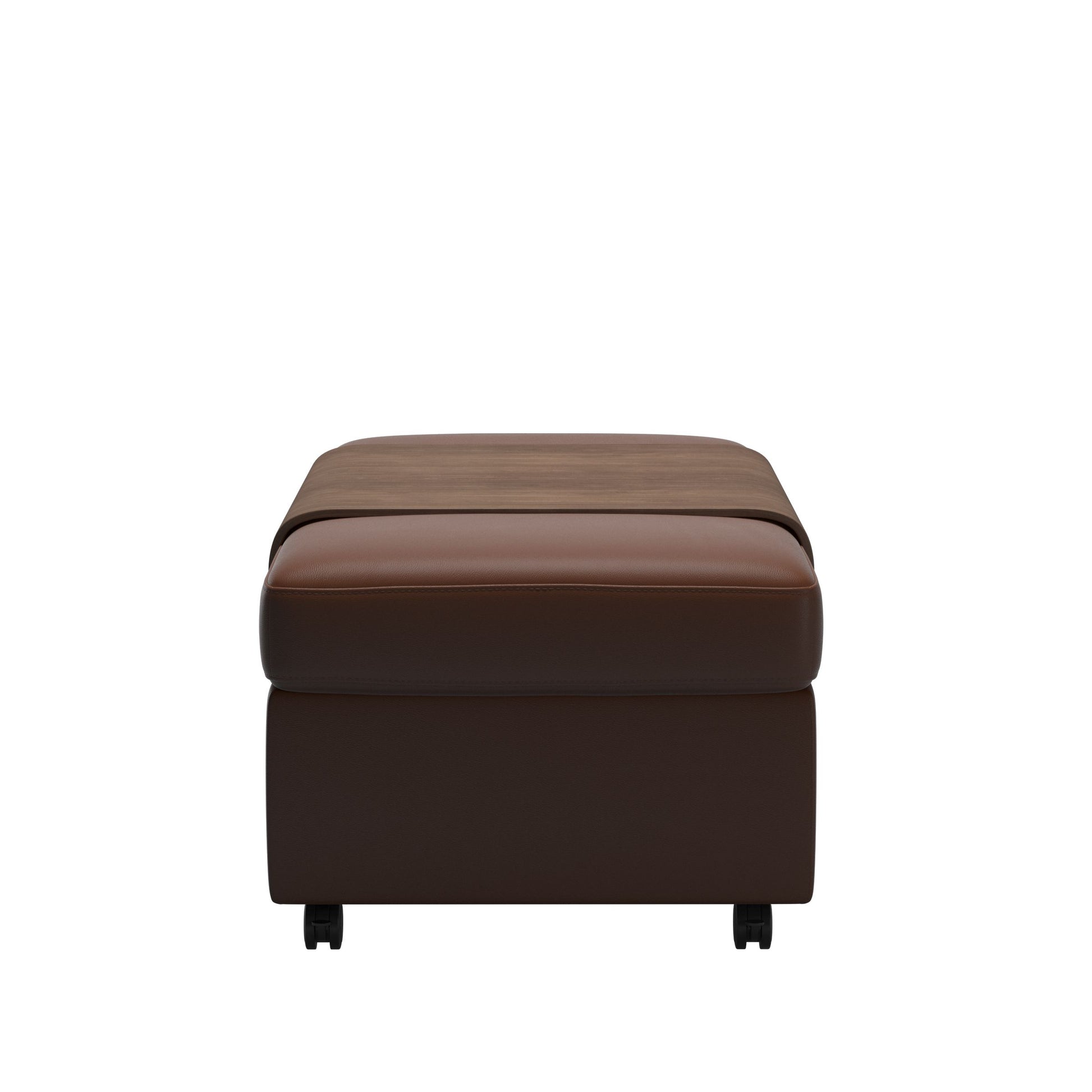 Flora Wood Double Ottoman with Table