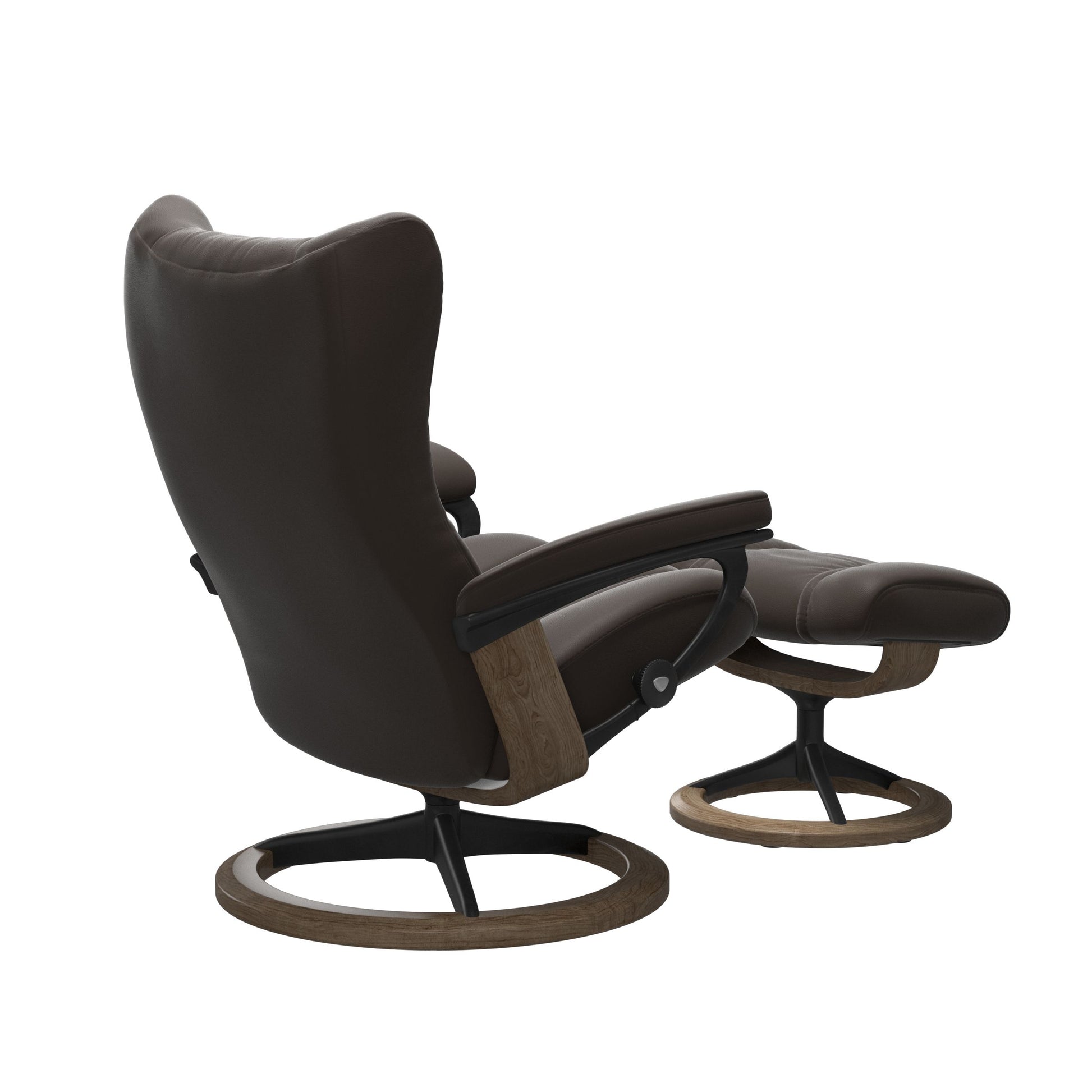 Wing Medium Signature Recliner and Ottoman