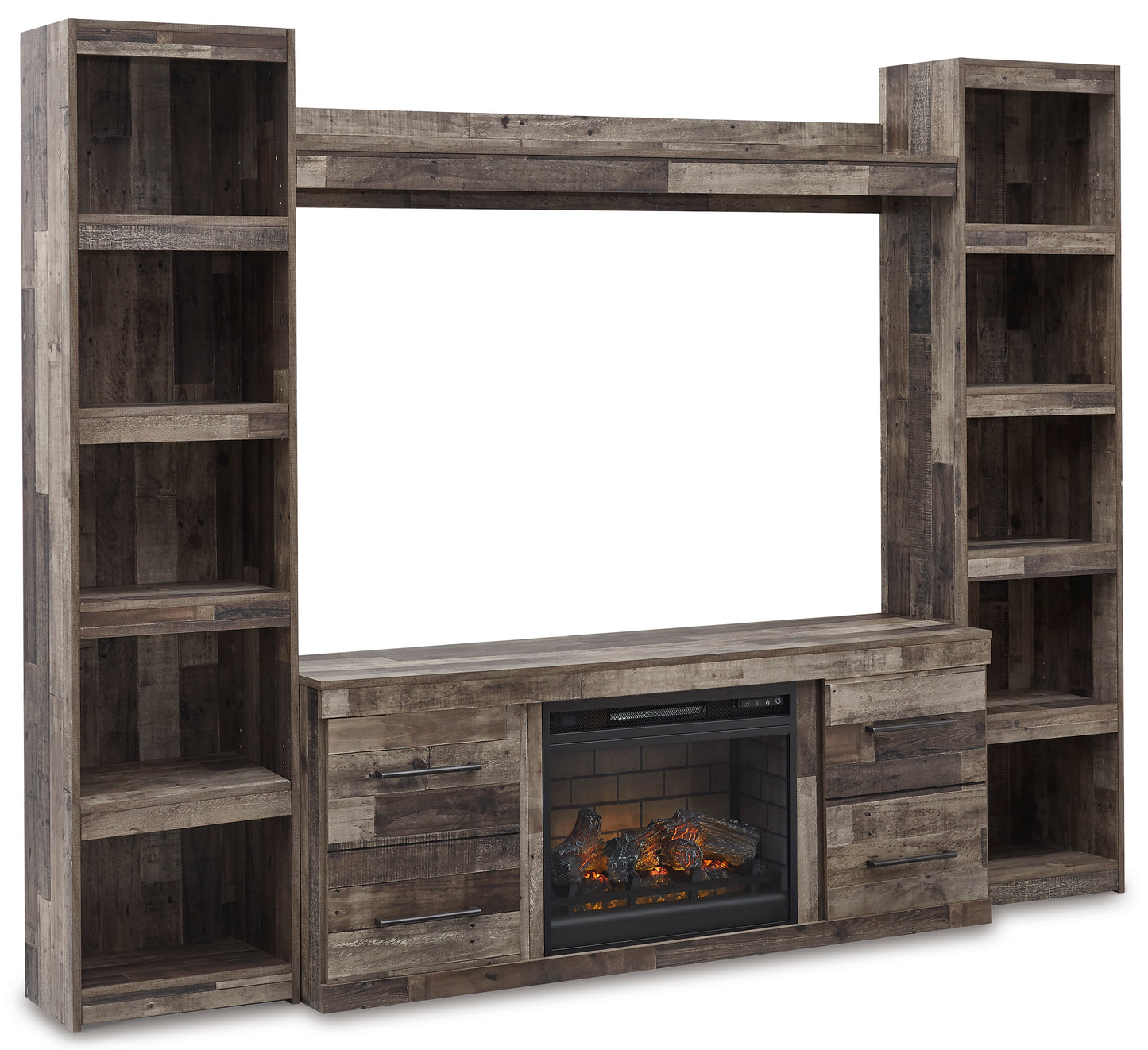 Ashley Derekson 4-Piece Entertainment Center with 60" TV Stand and Electric Fireplace