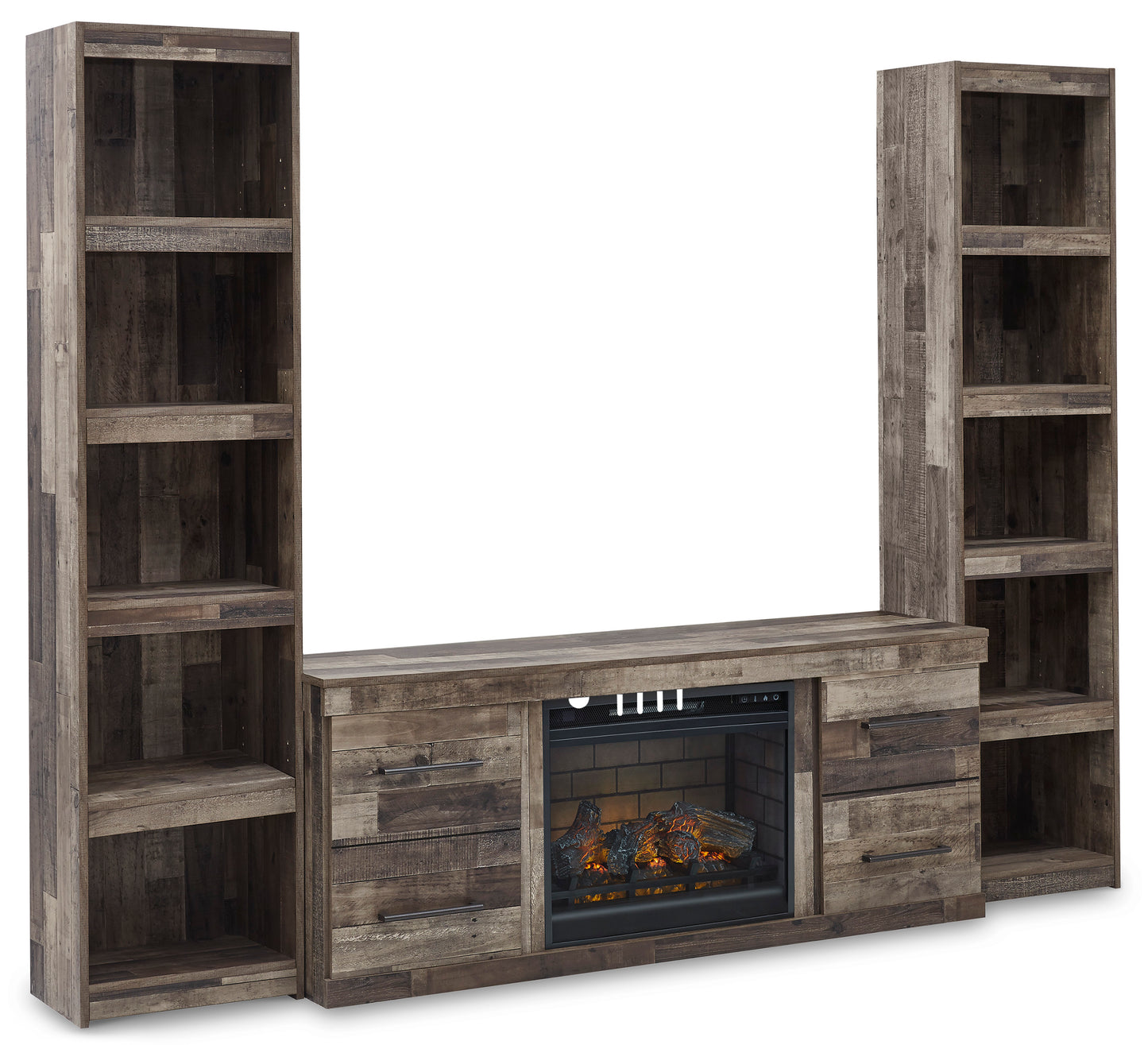 Ashley Derekson 3-Piece Entertainment Center with 60" TV Stand and Electric Fireplace Insert