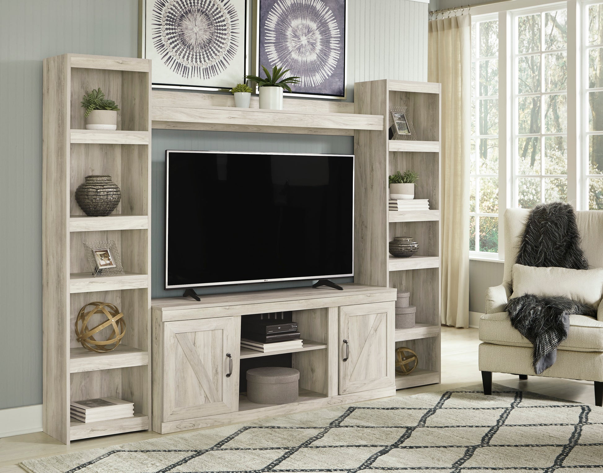 Ashley Bellaby Entertainment Center with 60" TV Stand