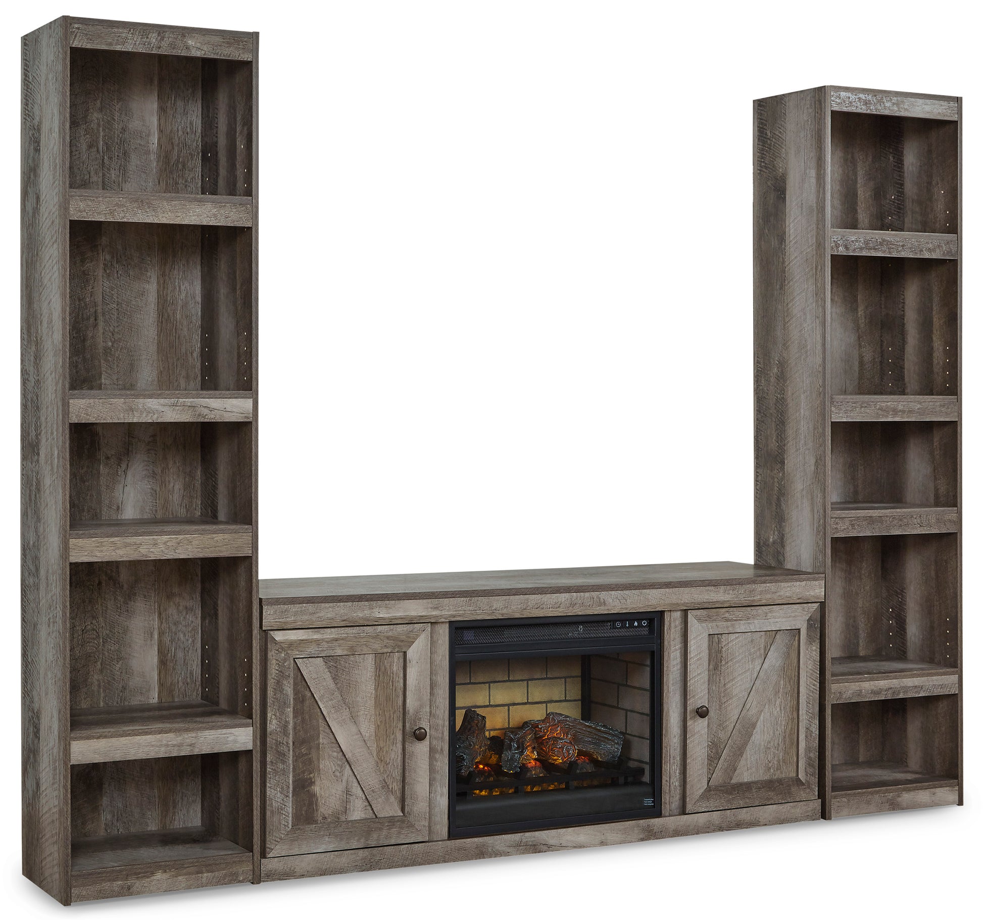 Ashley Wynnlow 3-Piece Entertainment Center with Electric Fireplace