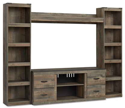 Ashley Trinell 4-Piece Entertainment Center with 60" TV Stand