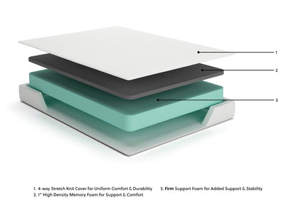 Chime 8" Memory Foam Full Mattress