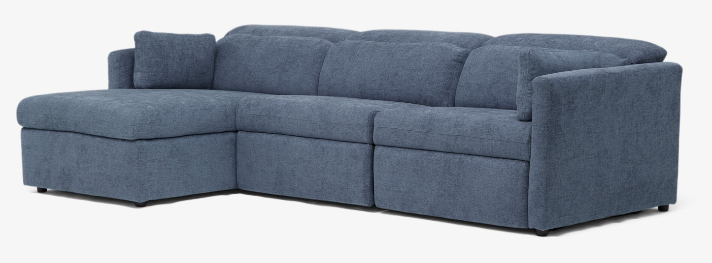 Fitz 3-Piece Power Sectional Left-Facing