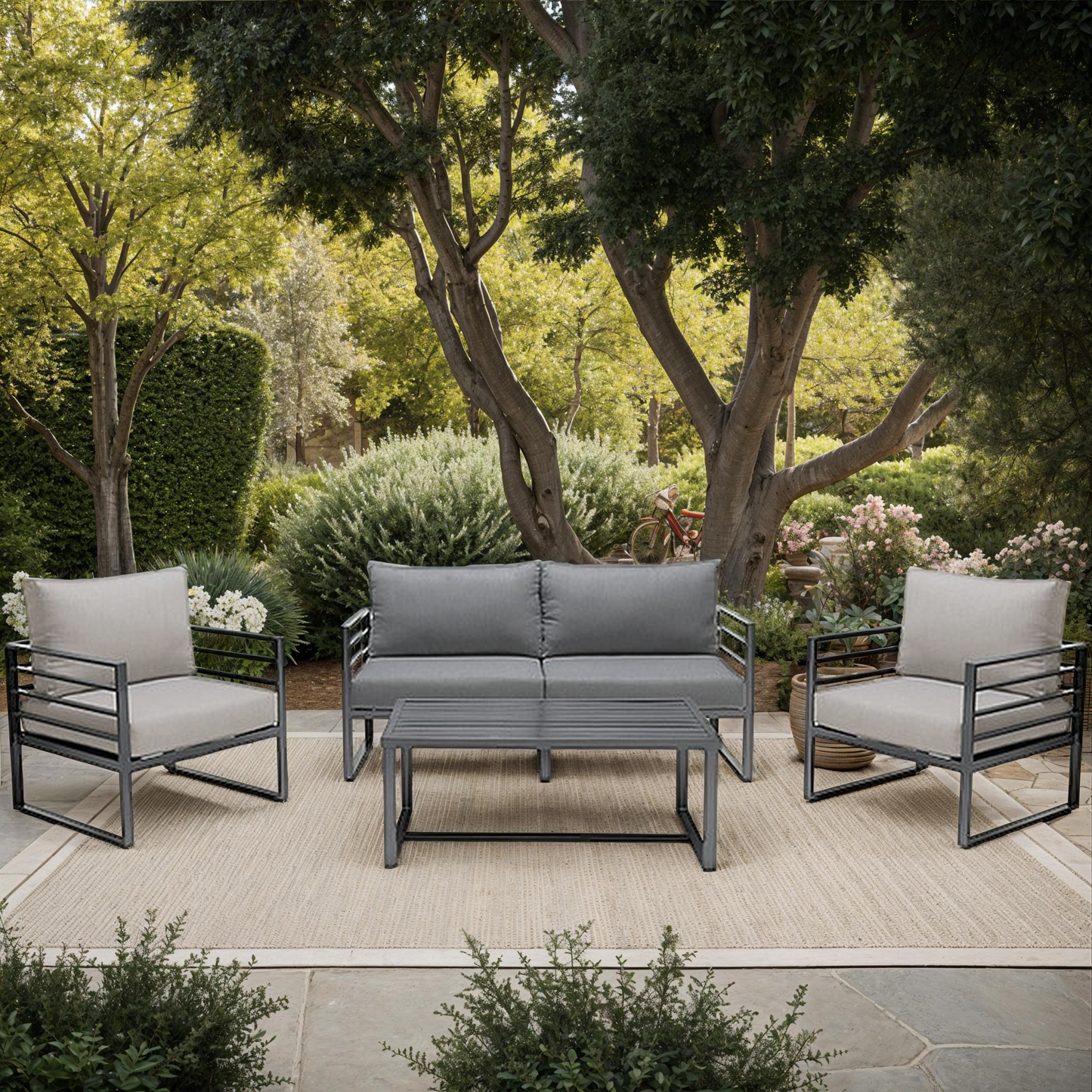 Holden 4-Piece Outdoor Chat Set