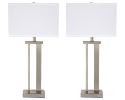 Ashley Aniela Table Lamp (Set of 2) Silver