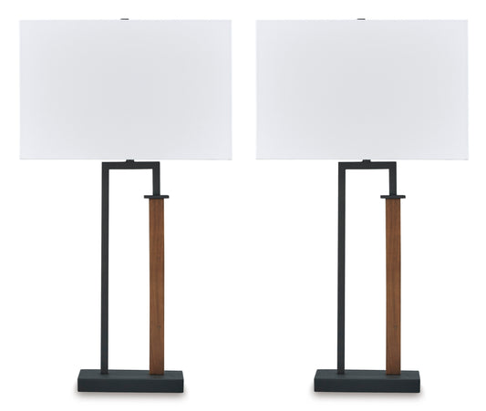 Ashley Voslen Metal Table Lamp (Set of 2)