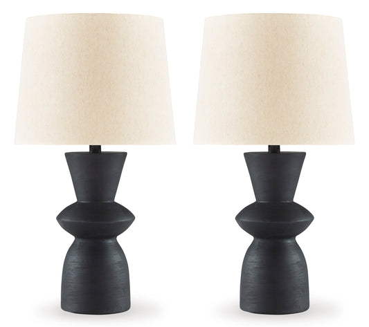 Ashley Scarbot Paper Table Lamp (Set of 2)