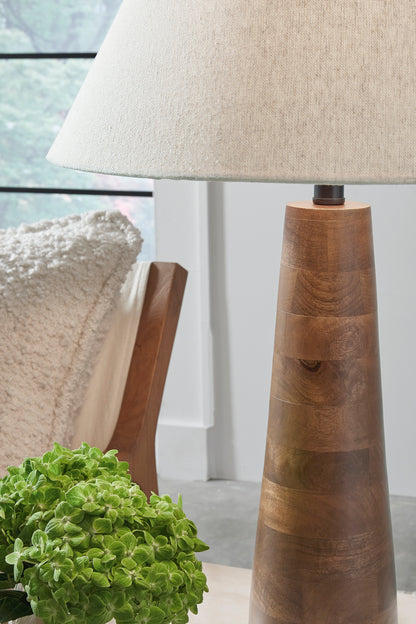 Ashley Danset Wood Table Lamp