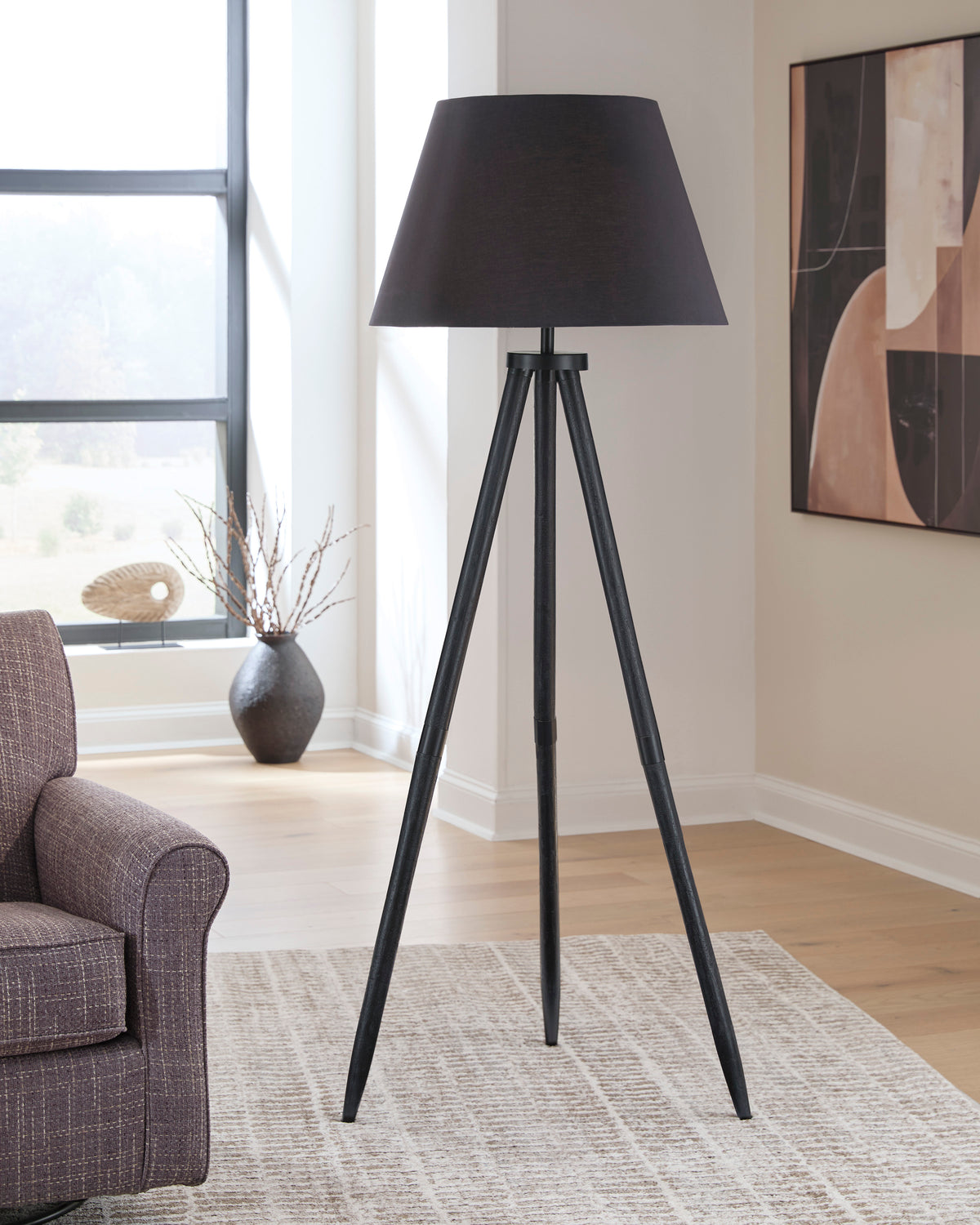 Ashley Orhan Wood Floor Lamp