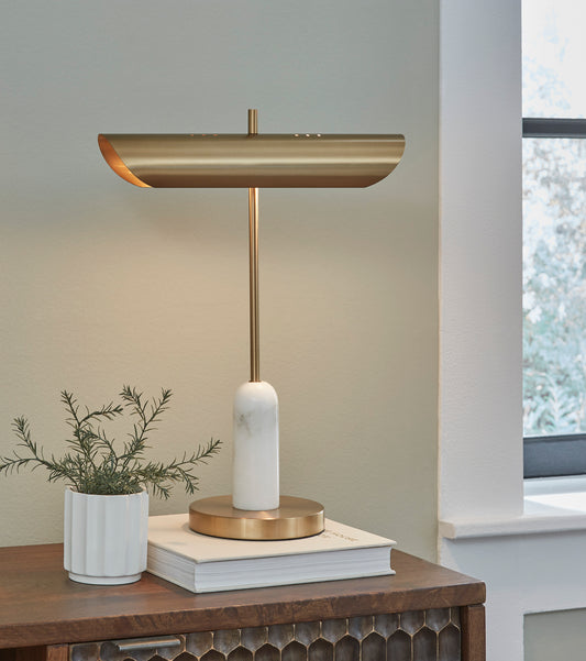 Ashley Rowleigh Marble Desk Lamp - alternate view