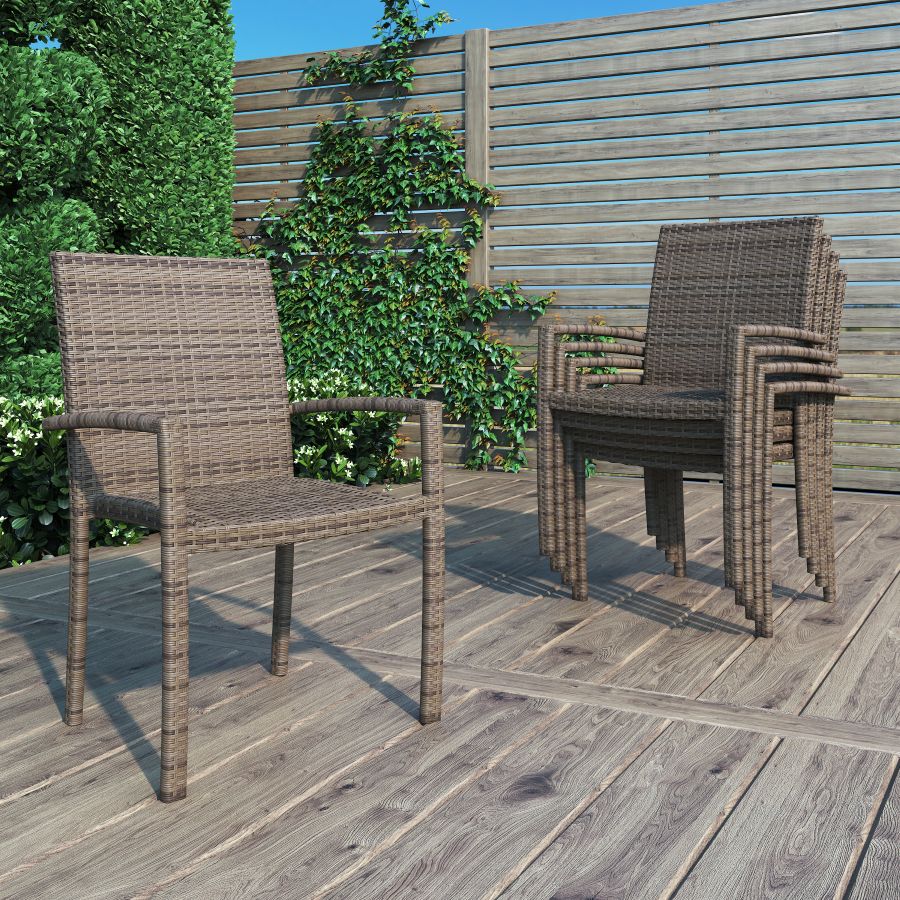 Chalfonte Outdoor Stacking Dining Patio Arm Chair