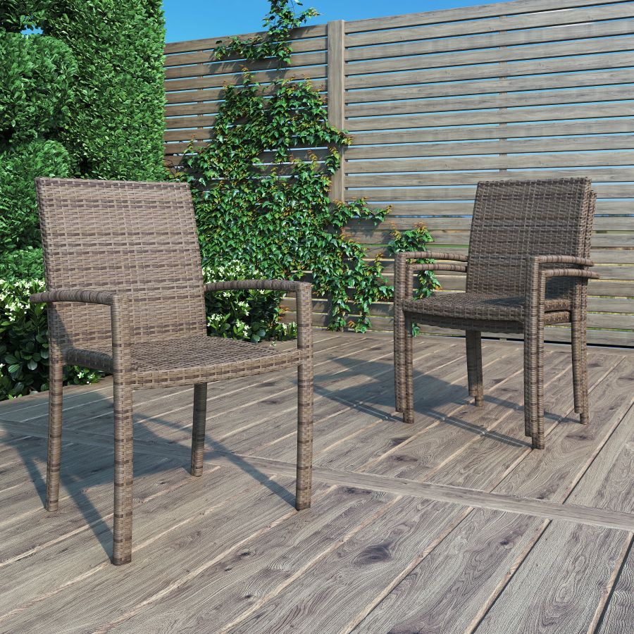 Chalfonte Outdoor Stacking Dining Patio Arm Chair