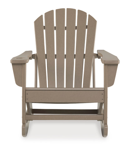 Ashley Sundown Treasure Outdoor Patio Rocking Chair Driftwood