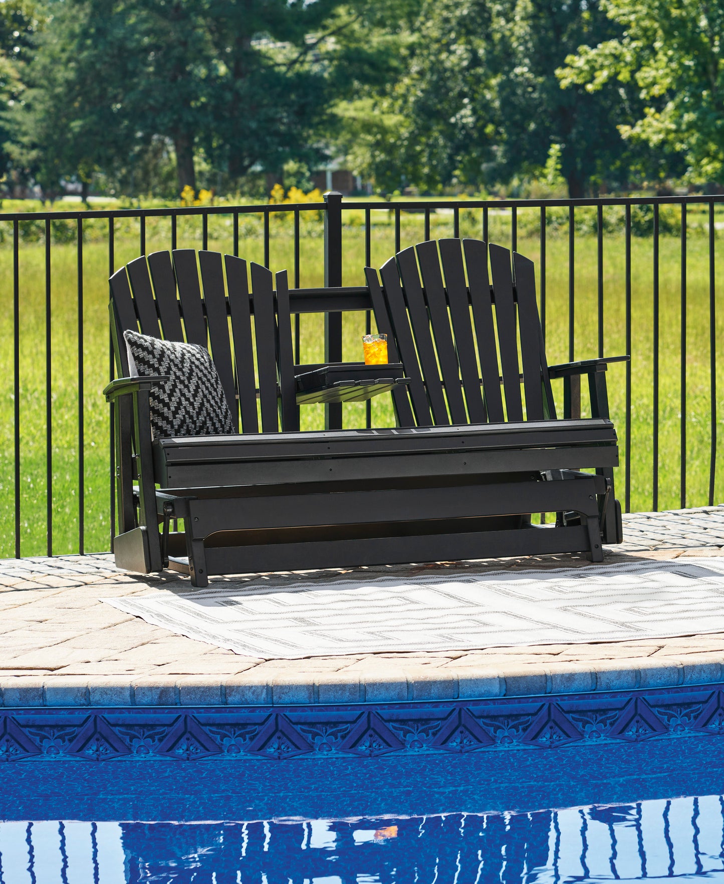 Hyland Wave Outdoor Glider Loveseat